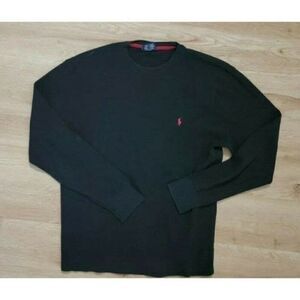 Polo Ralph Lauren Mens Shirt Size Medium Sleepwear Long Sleeve Black